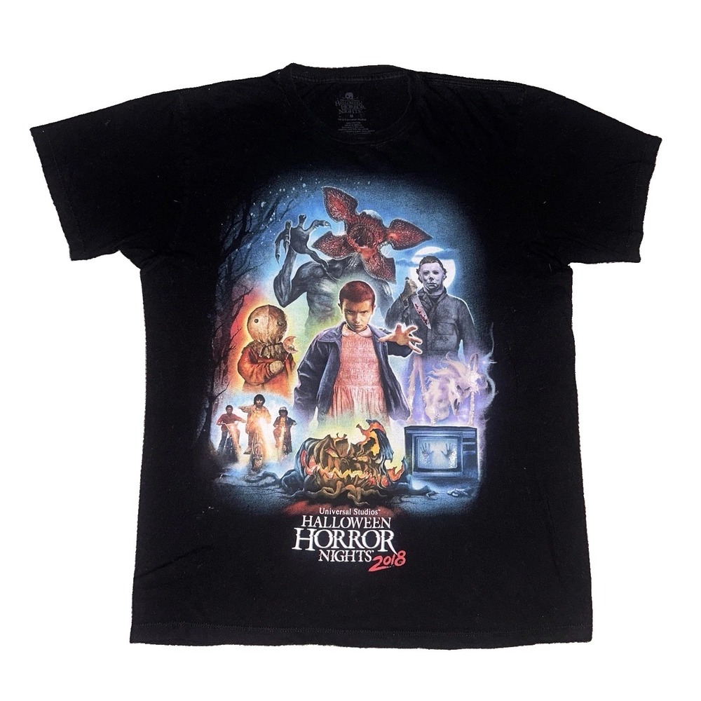 Universal Studios Halloween Horror Nights 2018 Stranger Things Black T Shirt M
